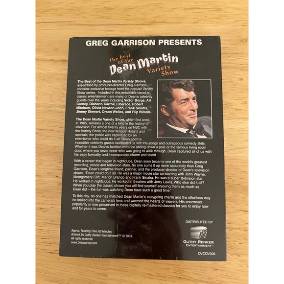 Greg Garrison Presents The Best Of The Dean Martin Variety Show DVD Volume 6 NEW - Picture 3 of 3